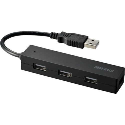 【SALE価格】バッファロー　USB2．0ハブ　4ポートタイプ　簡易パッケージモデル　ブラック　 ( BSH4U25BKZ ) （株）バッファロー