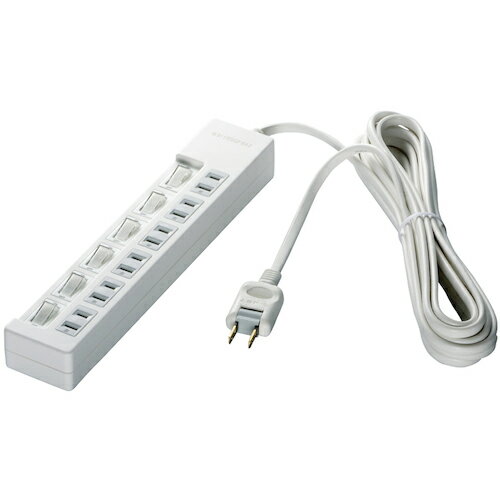 BUFFALO 2ピン式電源タップ 6個口タイプ 雷サージ防止/個別スイッチ付 3m ホワイト ( BSTAPSW2630WH ) (株)バッファロー