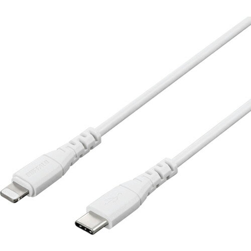 BUFFALO USB2.0 Type-C - Lightning PD対応ケーブル 1.5m ホワイト ( BU2CL15WH ) (株)バッファロー
