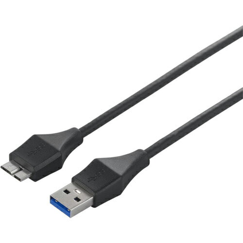 BUFFALO USB3.0 A to microB スリムケーブル 0.5m ブラック ( BSUAMBSU305BK ) (株)バッファロー