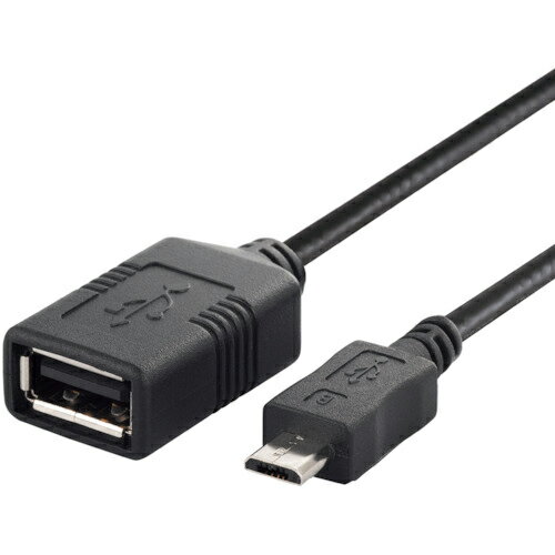 BUFFALO USB(microB to A)変換アダプター 0.5m ブラック ( BSMPC11C05BK ) (株)バッファロー