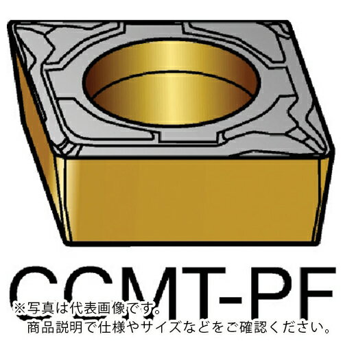 サンドビック コロターン107 旋削用ポジチップ(120) 1515 ( CCMT 12 04 04-PF 1515 (120) ) 【10個セット】