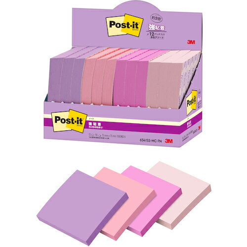 3M ポスト・イット 強粘着ノート マルチカラー7 増量パック ( 6541SS-MC-7N ) スリーエム ジャパン(株)オフィス