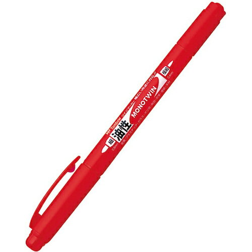 Tombow 油性マーキングペン モノツイン極細E 赤 ( OS-TME25 ) (株)トンボ鉛筆