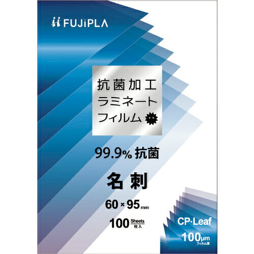 HISAGO CPリーフ抗菌 名刺 100μ ( CPK1006095 ) ヒサゴ(株)