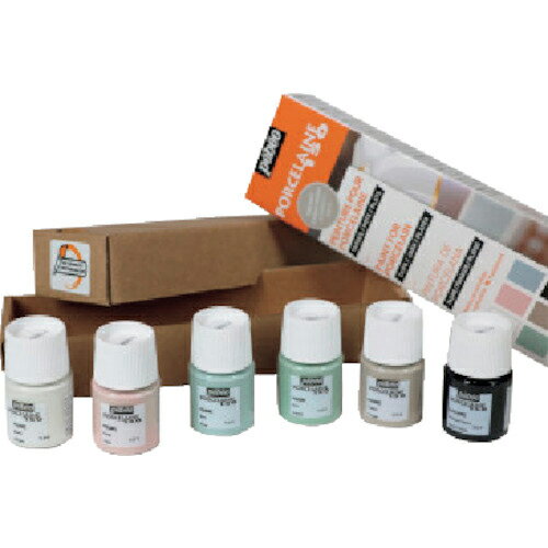 Pebeo ポーセレン150 マット色 (5色+チョークボードブラックx20ml) ディスカバリーセット ( 756473 ) ..