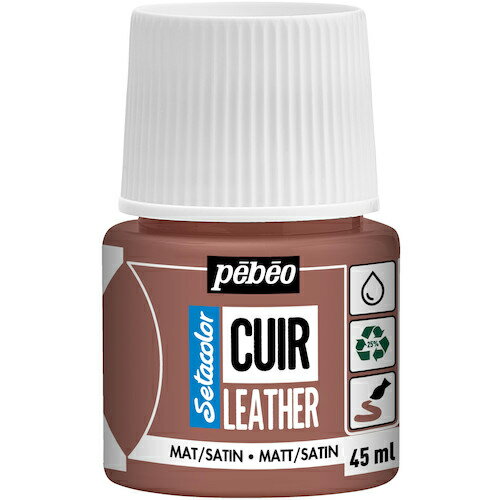 Pebeo ( ペベオ・ジャポン ) セタカラーレザー(革用)マット色 45mlNO.20 テラコッタ ( 295620 )