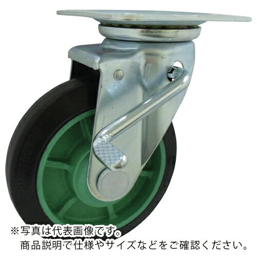 Rakuten - ヨドノ 樹脂製ゴム車輪(ベアリング無)自在金具ストッパー付 ( PNAJB150 ) 【メーカー取寄】