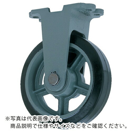 乐天商城 - ヨドノ 鋳物重荷重用ゴム車輪固定車付き HBーk180X50 ( HB-K180X50 ) (株)ヨドノ 【メーカー取寄】