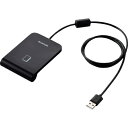 ELECOM ICカードリーダライタ 非接触式 ケーブル1m ブラック ( MR-ICA001BK ) エレコム(株)