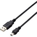 エレコム　USB2．0ケーブル　A－miniBタイプ　仕様固定　0．5m　ブラック　 U2C-AM05BK/ID ( U2CAM05BKID ) エレコム（株）