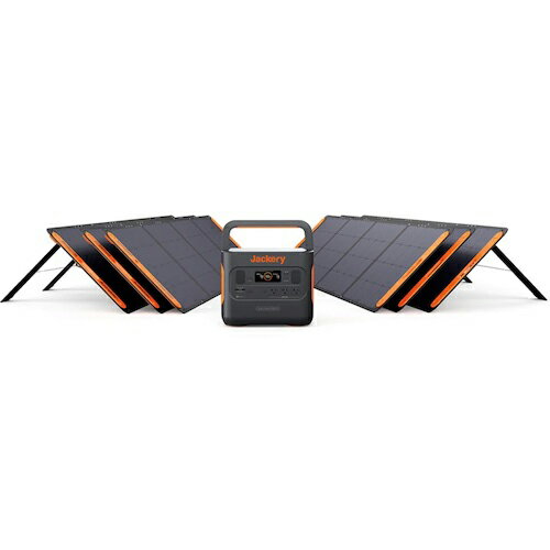 Jackery　Solar　Generator　2000　Pro　ポータブル電源　ソーラーパネル6枚　セット SG-2000A-6 ( SG2000A6 ) （株）Jackery　Japan