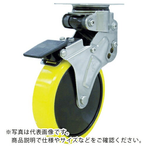 乐天商城 - ユーエイ 緩衝キャスターS付自在車 100径帯電防止ウレタン車輪 ( NPG-100SUES-2 ) (株)ユーエイ キャスター事業部