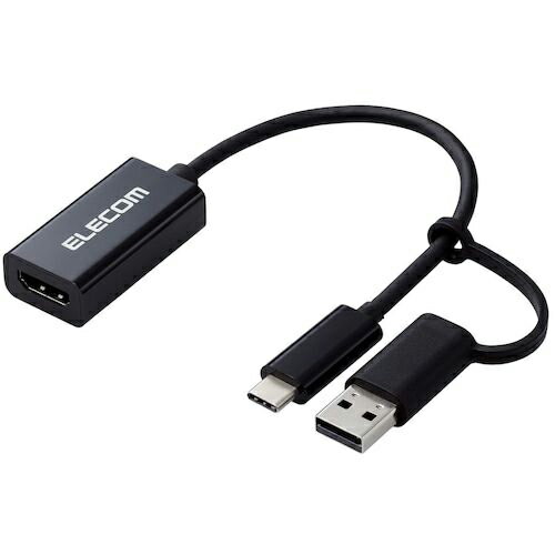 ELECOM ( エレコム ) HDMIキャプチャユニット HDMI非認証 USB-A変換アダプタ付属 ブラック ( AD-HDMICAPBK ) 【メーカー取寄】