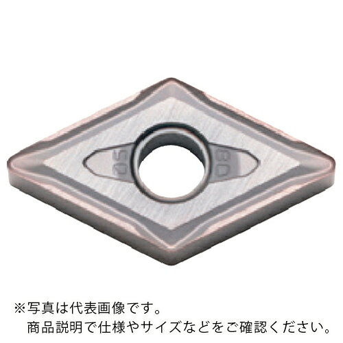 特長：高温特性に優れる特殊超硬合金母材と、耐熱性に優れたMEGACOAT　HARDにより、高い耐摩耗性を実現します。耐熱合金の仕上げ加工、高速加工にも対応可能です。用途：旋削加工用。被削材：耐熱合金。仕様：チップ形状：ひし形55°厚さ(mm)：6.35SQブレーカ：仕上げ〜中(超耐熱合金用)M級被膜構成：MEGACOAT HARD呈色：灰黒色材質／仕上：PVDコーティング