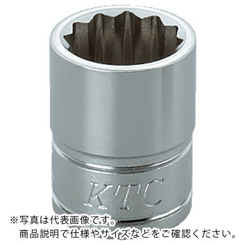 KTC 9.5sq.ソケット(十二角) 対辺寸法13mm 差込角9.5mm 全長24mm ( B3-13W ) 京都機械工具(株)