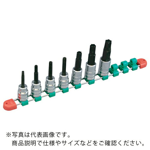 KTC ( 京都機械工具 ) 12.7sq.ロングT型トルクスビットソケットセット[7コ組] ( TBT4L07T )