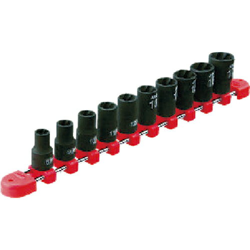 KTC ( 京都機械工具 ) 9.5sq.ツイストソケットセット[10コ組] ( TB3TW10 )