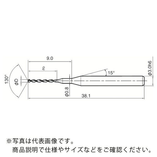 特長：高品位かつ高強度な刃先により安定加工を実現します。用途：極小径ドリル加工用。仕様：被膜構成：TiAlN(FS)呈色：青紫色ネジレ角：30°シャンクφ3京セラ　ファインマイクロドリル　FSA　COAT材質／仕上：PVDコーティング