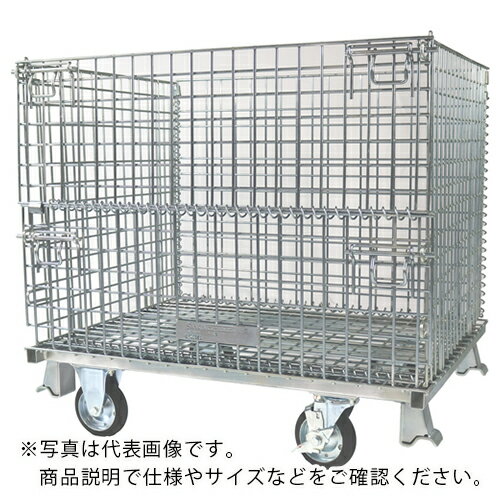 サンキン メッシュパレット 150mmキャスター付 1000×800×950 ( SC-3S (AC-3K) (150MMキャスターツキ) )