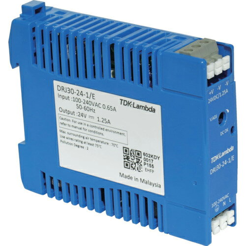 TDK���� DIN�졼��������ѥ�˥åȷ��Ÿ� DRJ 30W �衼���å�ü�� ( DRJ30-24-1E ) TDK����(��) �ڥ᡼��������