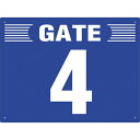 ユニット ゲート表示板 GATE 4 ヨコ ( 305-303 ) ユニット(株) 【メーカー取寄】