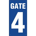 ユニット ゲート表示板 GATE 4 タテ ( 305-33A ) ユニット(株) 【メーカー取寄】