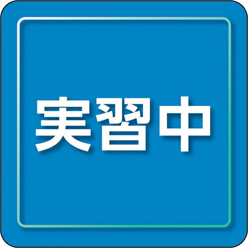 特長：作業着に直接貼れるシールタイプの胸章です。作業着に貼ったまま手洗いも可能です。止め具を使用しないので、服を傷めにくいです。通常の腕章・胸章に比べ着用時の違和感がありません。布地や粗面等でも下地に食い込み、剥がれにくいオレフィン系の新材質「ユニピタ」を使用しています。用途：役割表示、安全啓蒙活動に。仕様：表示内容：実習中縦(mm)：70横(mm)：70色：青粘着シール材質／仕上：ポリオレフィン注意：ユニピタ胸章を付けた状態での作業着手洗いは可能ですが、強い力でもみ洗いしたり、洗濯機を使用した場合は、ユニピタ胸章は作業着から剥がれます。　●代表画像について 商品によっては、代表画像を使用している場合がございます。 商品のカラー、サイズなどが異なる商品をイメージ画像として 使用させて頂いている場合がございます。 必ず、商品の品番と仕様をご確認のうえ、ご注文お願いいたいます。 　●北海道・沖縄・離島・一部地域の送料について 別途追加で送料がかかる場合がございます。 送料がかかる場合は、メールにて送料をご連絡させて頂き、 お客様にご了承頂いてからの手配となります。 　●お買上げ明細書の廃止について 当店では、個人情報保護と環境保護の観点から同封を廃止しております。 お買上げ明細書が必要な場合は、備考欄に「お買上げ明細必要」と 記載お願いいたします。 当店からの出荷の場合は、同封にて発送させて頂きます。 （※メーカー直送の場合は、PDFデータをメールさせて頂きます。） 　注意事項 ※商品名に【2個セット】等、数量の明記がない場合は1個での販売となります。