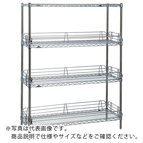 乐天商城 - ERECTA ( エレクター ) エレクターシェルフ スーパーシリーズ 落下防止ステンレスワイヤーシェルフ W1821mmxD613mmxH1384mm 4段 ( SLS1820PS1390W4L4 ) 【メーカー取寄】