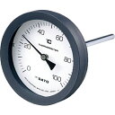 佐藤 バイメタル式温度計 BM−T−100P 0〜50℃ 50L (2080−02 ( BM-T-100P-1 ) (株)佐...
