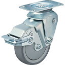 【SALE価格】ハンマー クッションキャスター旋回式ウレタン車輪 100mm 線径3.2mm SP付 ( 935BBE-UZ100-32 ) ハンマーキャスター(株)