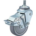 【SALE価格】ハンマー クッションキャスターねじ込み旋回式ウレタン車輪100mm 線径2.0mm SP付 ( 935BEA-UZ100-M12-20 ) ハンマーキャスター(株)