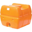 SUIKO スーパーローリータンク 1000L オレンジ 直付けスリースバルブ40A付 ( SLT-1000 OR+SV40A ) スイコー(株) 【メーカー取...