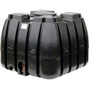 SUIKO スーパーローリータンク 2000L 黒 直付けスリースバルブ50A付 ( SLT-2000 BK+SV50A ) スイコー(株) 【メーカー取寄】