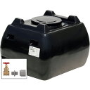 SUIKO ホームローリータンク300 黒 ドレンバルブセット(25A)付 ( HLT-300(BK)+VALVE-SET25A ) スイコー(株) 【メーカー取寄】