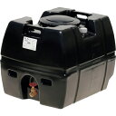 SUIKO スーパーローリータンク 300L 黒 直付けスリースバルブ40A付 ( SLT-300 BK+SV40A ) スイコー(株) 【メーカー取寄】