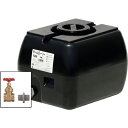 SUIKO ホームローリータンク50 黒 ドレンバルブセット(25A)付 ( HLT-50(BK)+VALVE-SET25A ) スイコー(株) 【メーカー取寄】