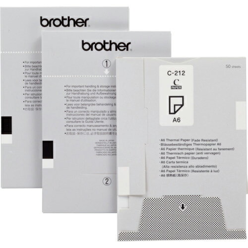 brother ( ブラザー工業 ) MPrint用ペーパーカセット高保存性感熱紙(A6)1000枚(50枚入り×20カセット) ( C-212 ) 
