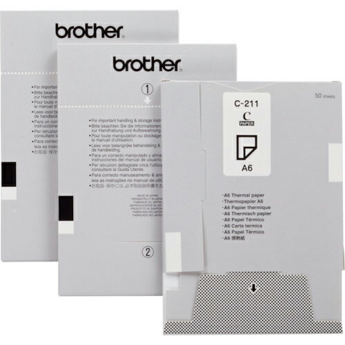 brother ( ブラザー工業 ) MPrint用ペーパーカセット感熱紙(A6)1000枚(50枚入り×20カセット) ( C-211 ) 