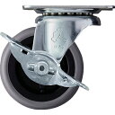 【SALE価格】ハンマー Gシリーズ旋回式エラストマー車輪(PPホイール)65mm ストッパー付 ( 415G-L65 ) ハンマーキャスター(株)