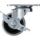【SALE価格】ハンマー Eシリーズ旋回式エラストマー車輪(PPホイール)50mm ストッパー付 ( 415E-L50 ) ハンマーキャスター(株)