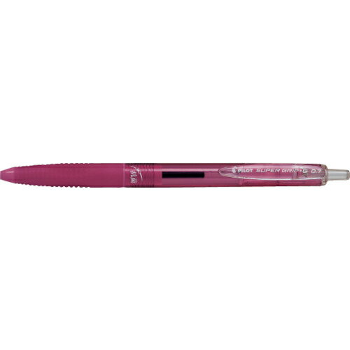 PILOT 油性ボールペン スーパーグリップG ノック式 抗菌仕様 クリアピンク ( BSGK-10FK-CP ) (株)パイロットコーポレーション
