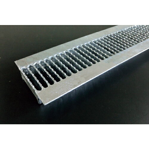 奥岡 スチール製 U字溝用 グレーチング 溝幅100用 細目 ノンスリップ ( OKUN-P3 10-19 ) (株)奥岡製作所