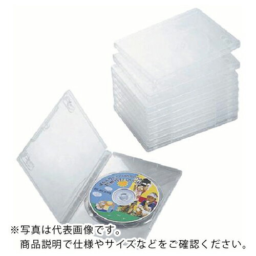 ELECOM DVDトールケース 1枚収納/10枚セット クリア ( CCD-DVD03CR ) エレコム(株) 【メーカー取寄】