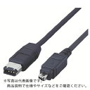【SALE価格】ELECOM IEEE1394ケーブル 6ピンー4ピン/1m(ブラック) ( IE-461BK ) エレコム(株) 【メーカー取寄】