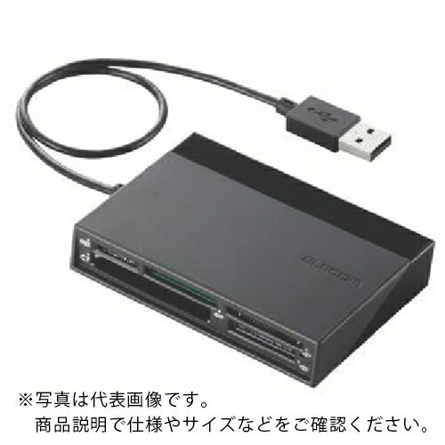 ELECOM メモリリーダライタ/USBハブ付/SD+MS+CF+XD/ブラック ( MR-C24BK ) エレコム(株)