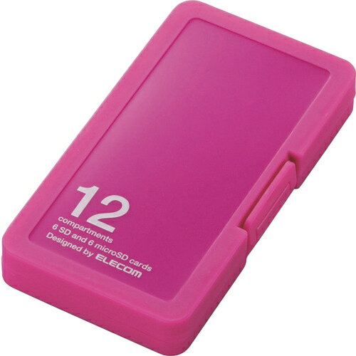 ELECOM メモリカードケース SD6枚+microSD6枚収納 ピンク ( CMC-SDCPP12PN ) エレコム(株) 【メーカー..