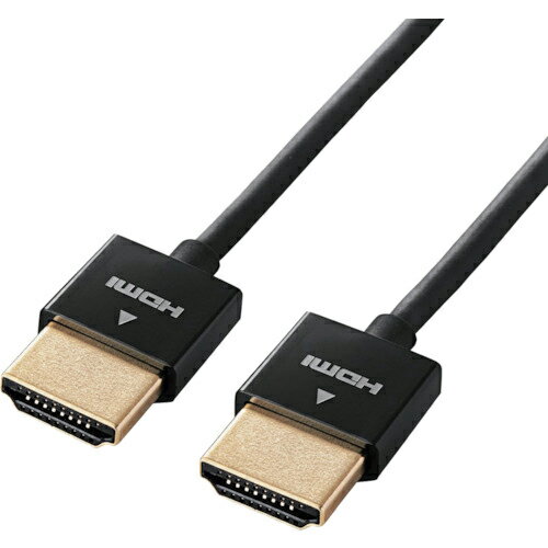 ELECOM ( エレコム ) HDMIケーブル スーパースリム イーサネット対応 2m ブラック ( CAC-HD14SS20BK ) 【メーカー取寄】
