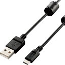 【SALE価格】ELECOM カメラ接続用USBケーブル microB フェライトコア付 0.5m ( DGW-AMBF05BK ) エレコム(株) 【メーカー取寄】