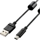 【SALE価格】ELECOM カメラ接続用USBケーブル miniB フェライトコア付 0.5m ( DGW-MF05BK ) エレコム(株) 【メーカー取寄】
